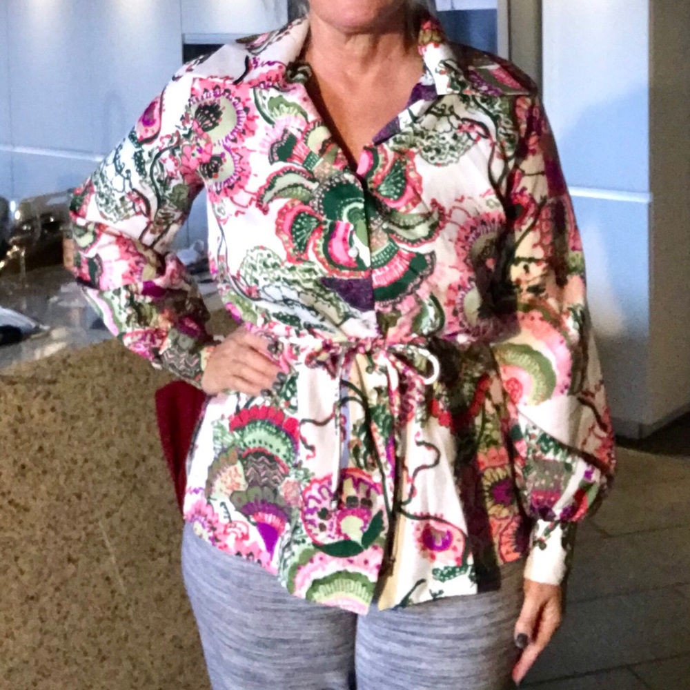 Vintage Blouse 40 Retro Groovy